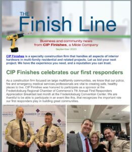 CIP Finishes September 2023 newsletter