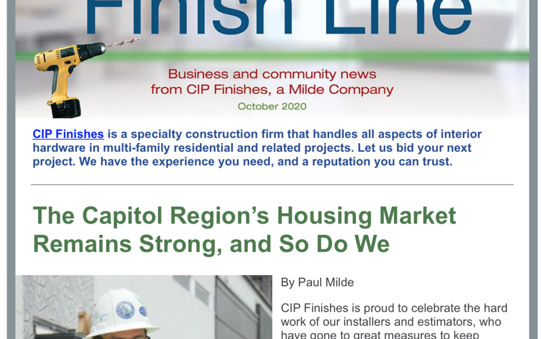 Read the October edition of The Finish Line