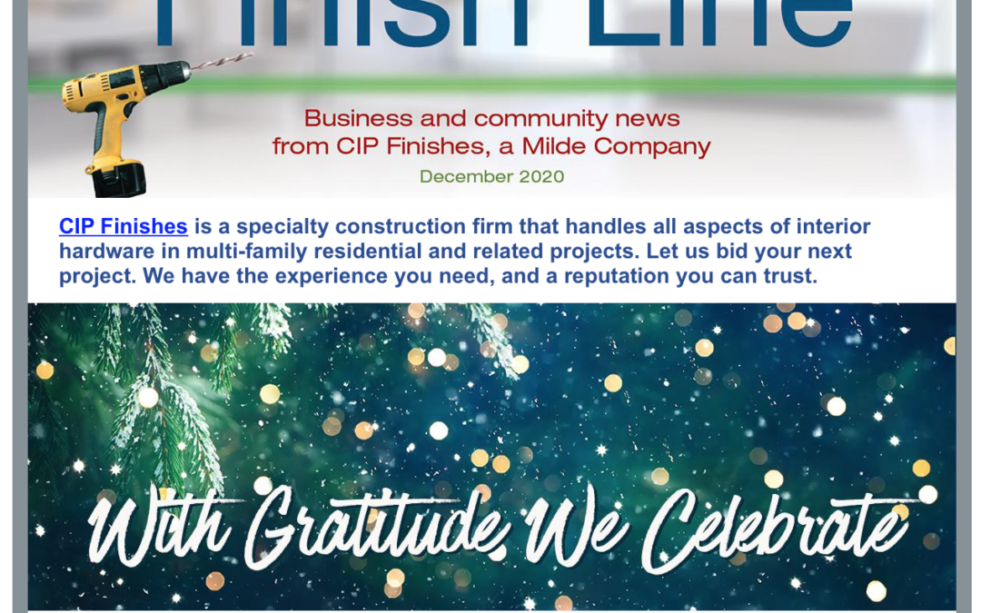 Read the December edition of The Finish Line