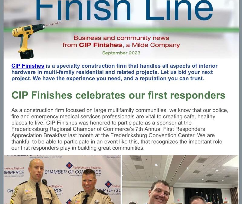 Read the September edition of The Finish Line