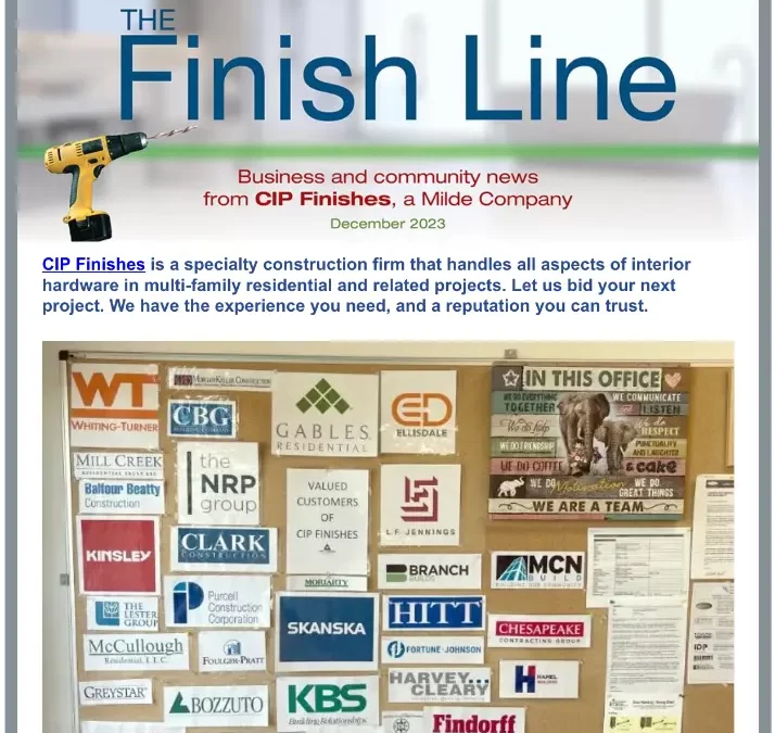 Read the December edition of The Finish Line